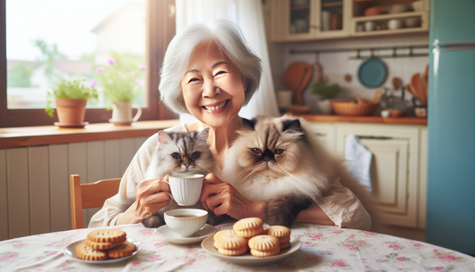 Le cadeau grand-mère avec des chats qui miaule l’amour à chaque gorgée