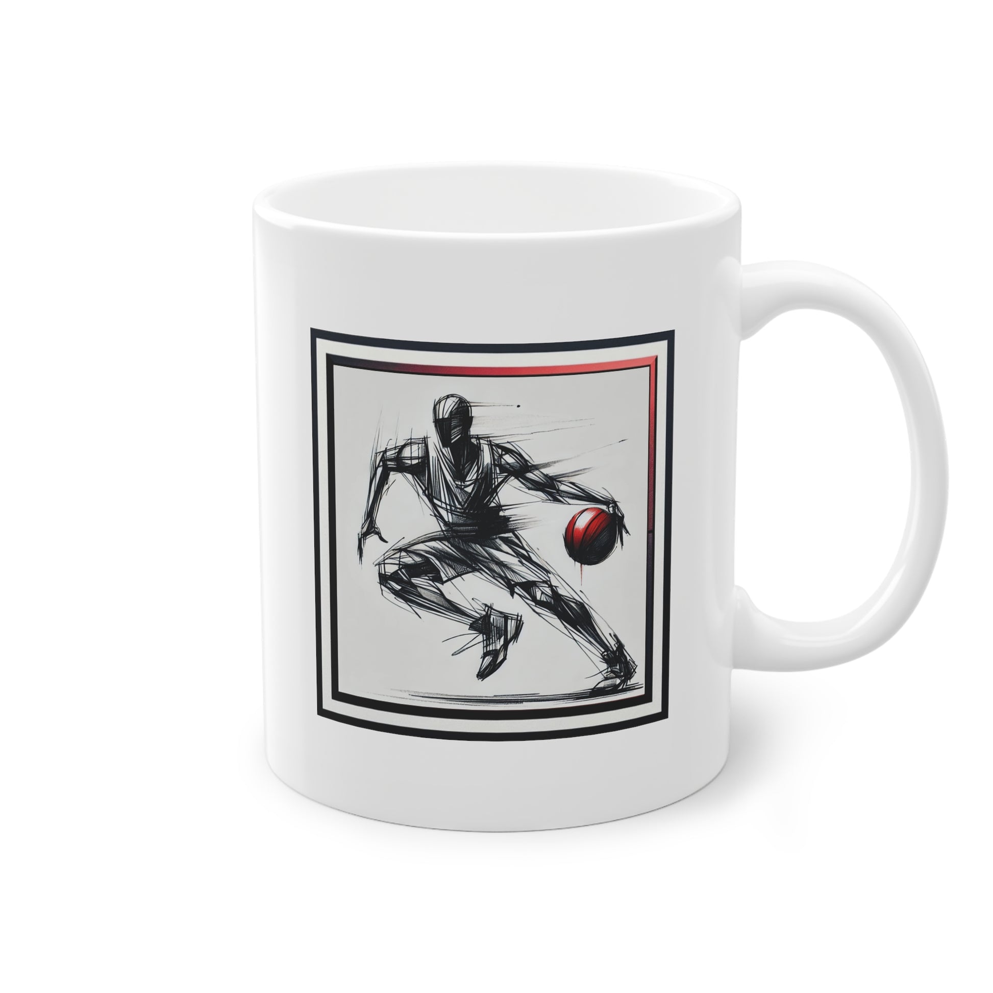 Image du basketteur sur le mug – Action Sportive