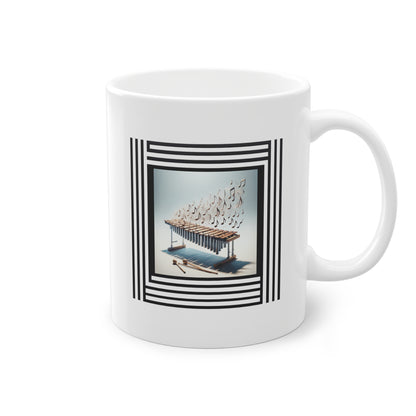 Mug Original et Design avec xylophone et notes de musique