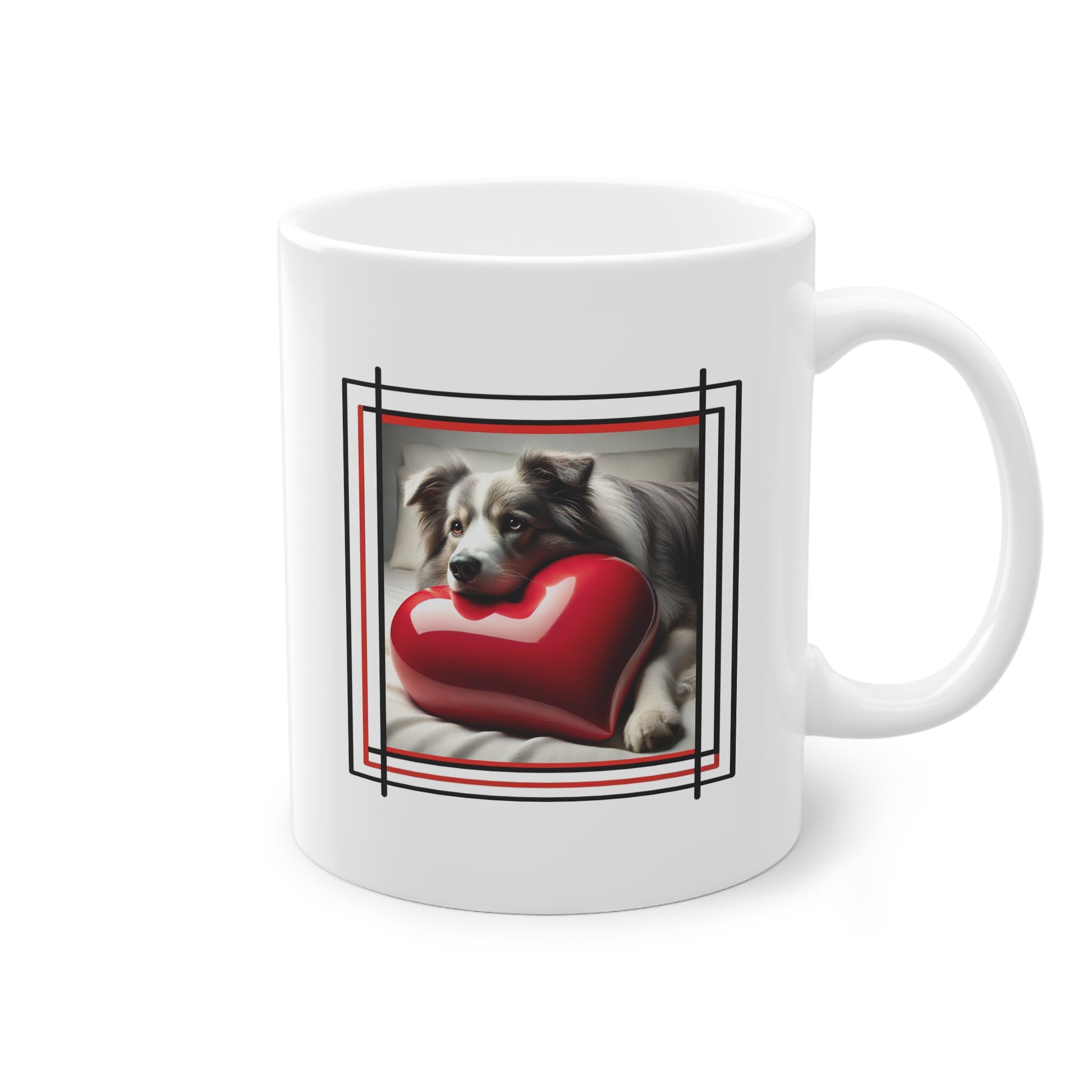 Mug original avec Border Collie aux yeux vairons