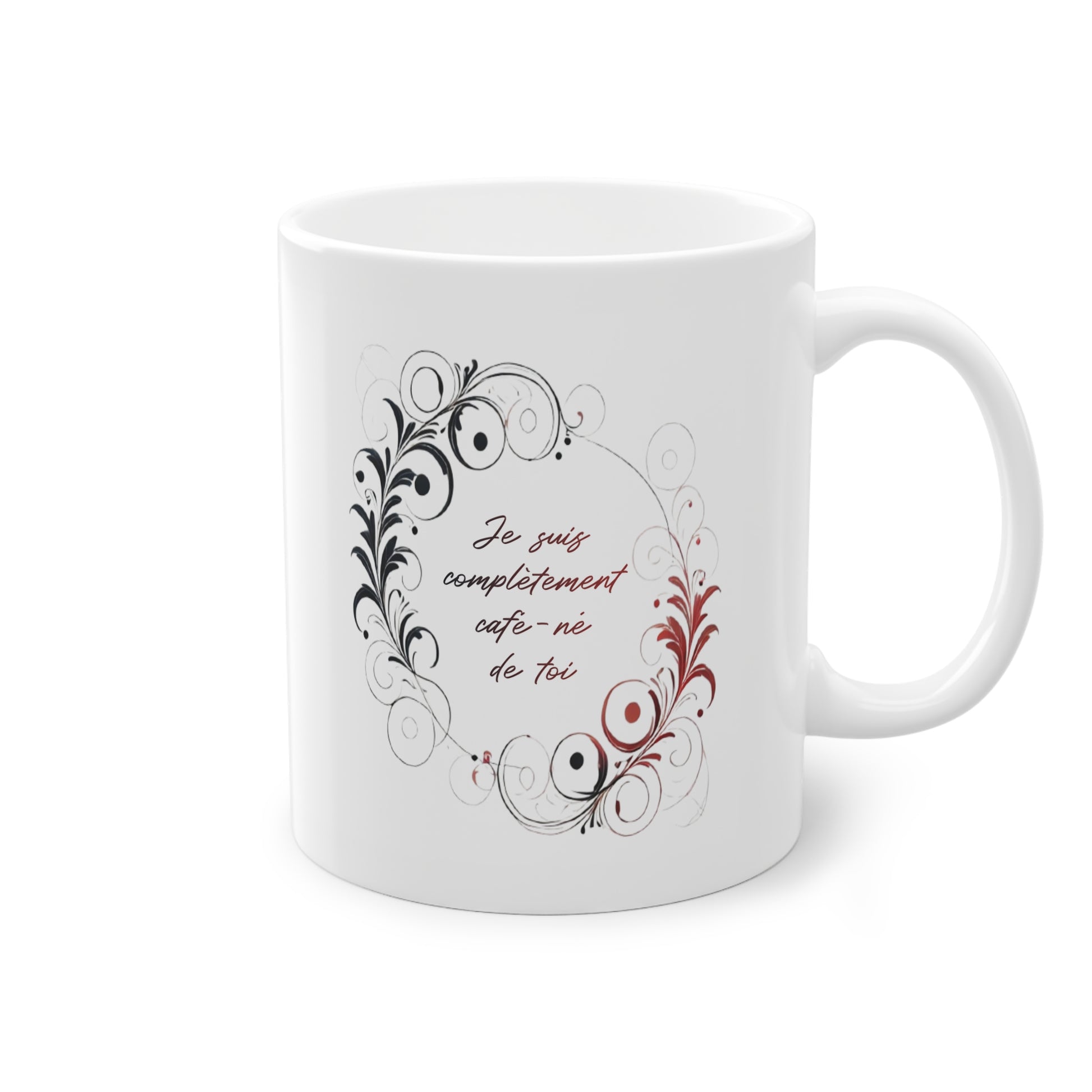 Mug humoristique avec phrase drole et design romantique