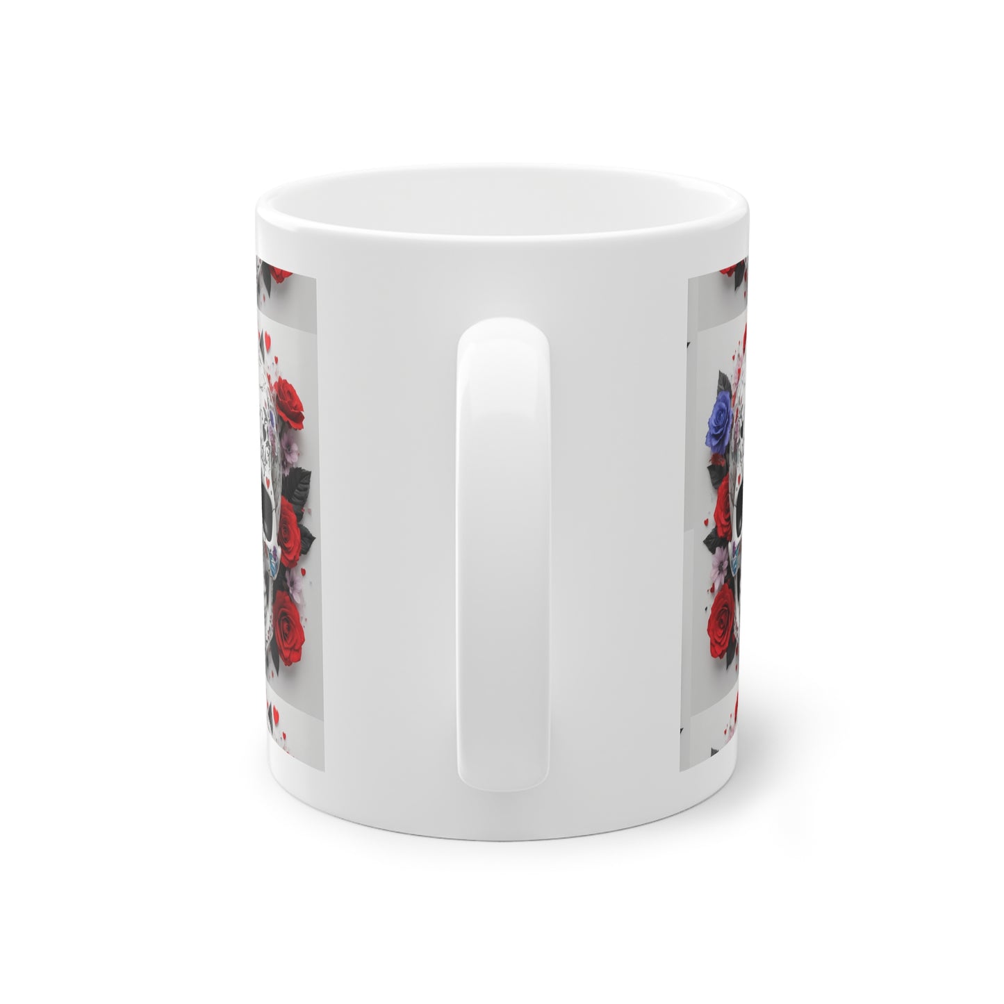 Mug original crâne et fleurs modernes idéal cadeau pas cher