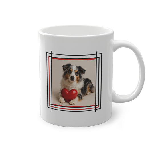 Mug humoristique chien cœur tasse à offrir