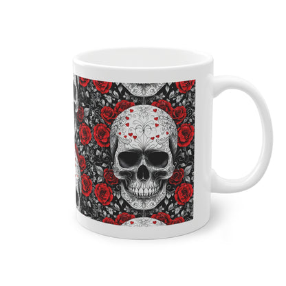 Mug tête de mort avec design mystique moderne